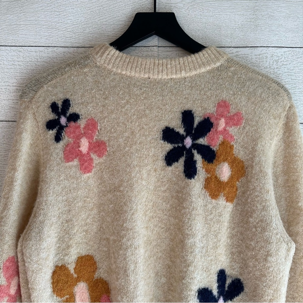 RAILS CONNIE ANISE CREW NECK WOOL BLEND SWEATER JEWEL FLORAL MEDIUM - Picture 12 of 13
